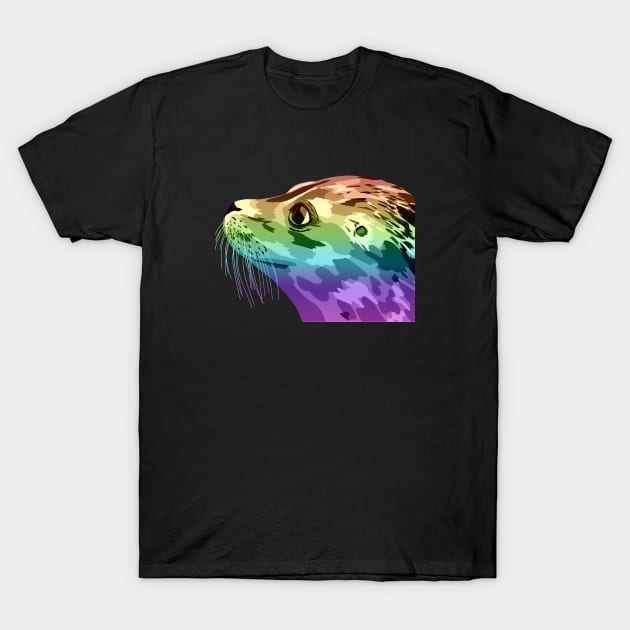 Rainbow Seal T-Shirt by GeoCreate